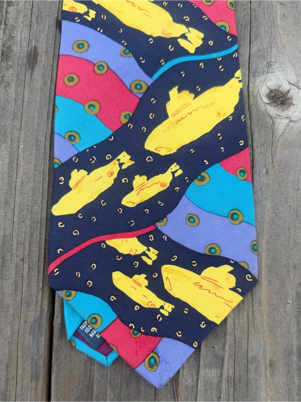 Beatles The Yellow Submarine silk tie